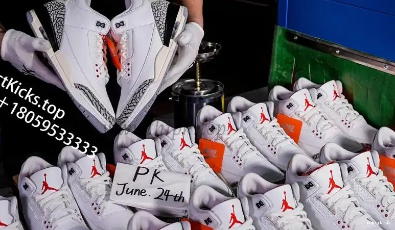 White MATERIALS Reimagined READY Jordan 3 Retro RETAIL Cement SHIP TO 0612
